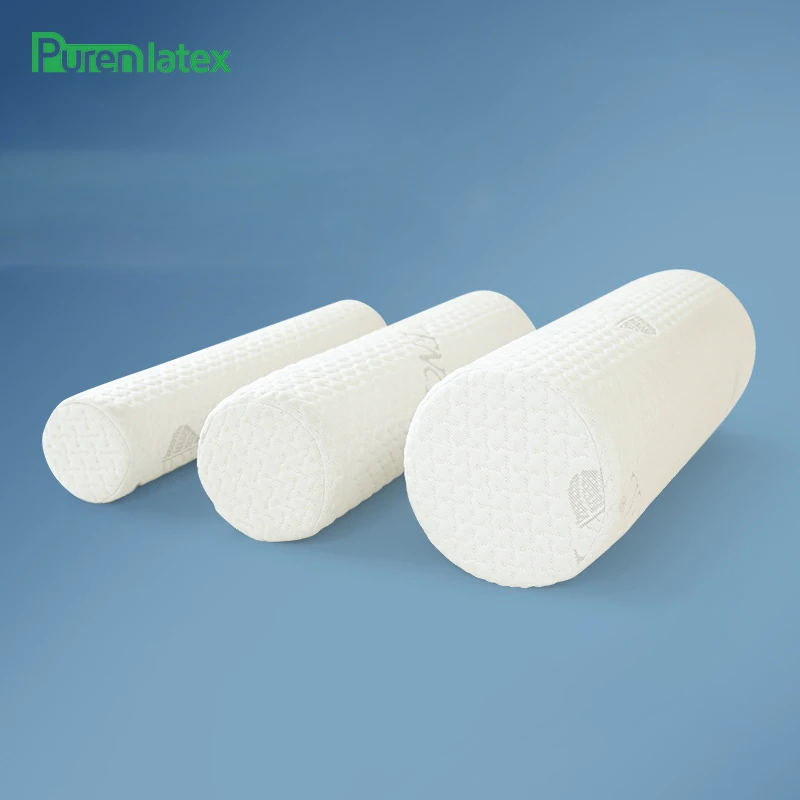 Purenlatex Memory Foam Cuscino Lungo Collo Supporto Per Colonna Vertebrale Cervicale Cuscino Cilindrico Proteggi Cuscino Lombare Per La Vita Cuscino P