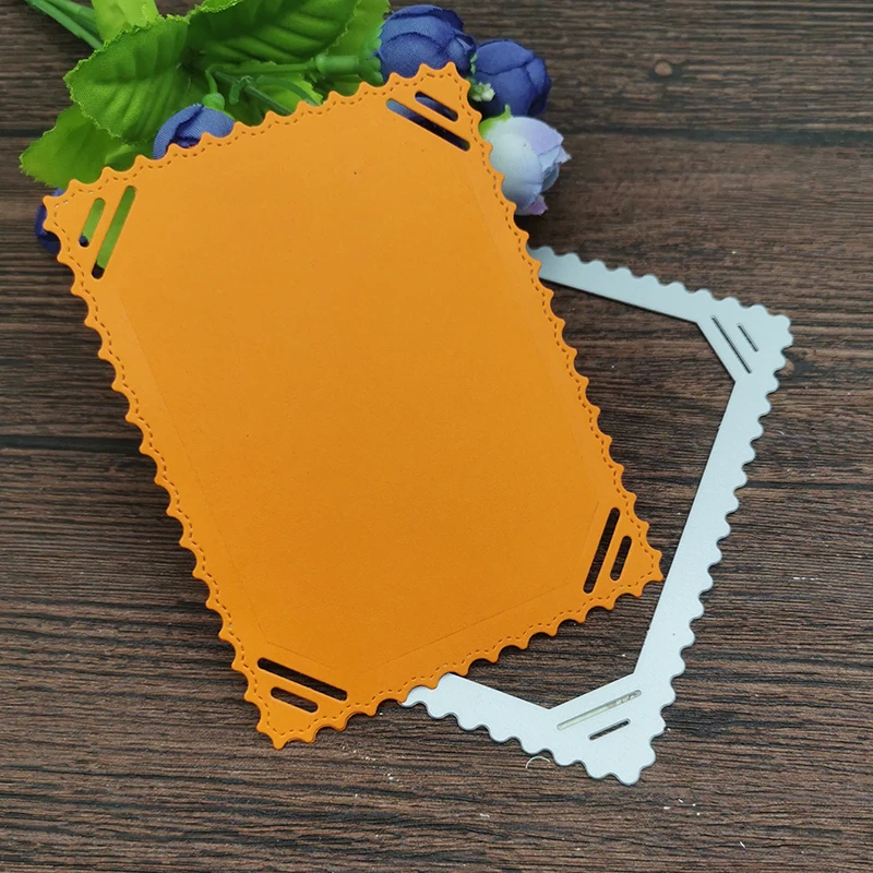 Aokediy Photo Frame Francobolli Taglio Di Metallo Muore Stencil Per Diy Scrapbooking Goffratura Decorativa Modello Fustellatura Artigianale