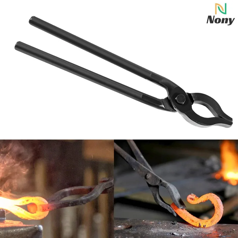 Nony 0004930-300 Blacksmiths' Tong Hand-Madetool Per Fabbro Principiante, Farriers E Knife Maker (1.1Lbs,11.6In)