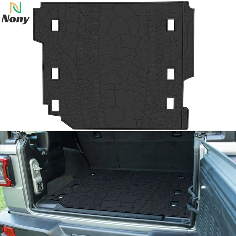 Tappetino Cargo Nony Adatto Per Jeep Wrangler Jl Con Subwoofer Oem 2018 - 2022 4 Porte, Tappetino Per Bagagliaio Adatto Rivestimenti Per Carichi Pesan