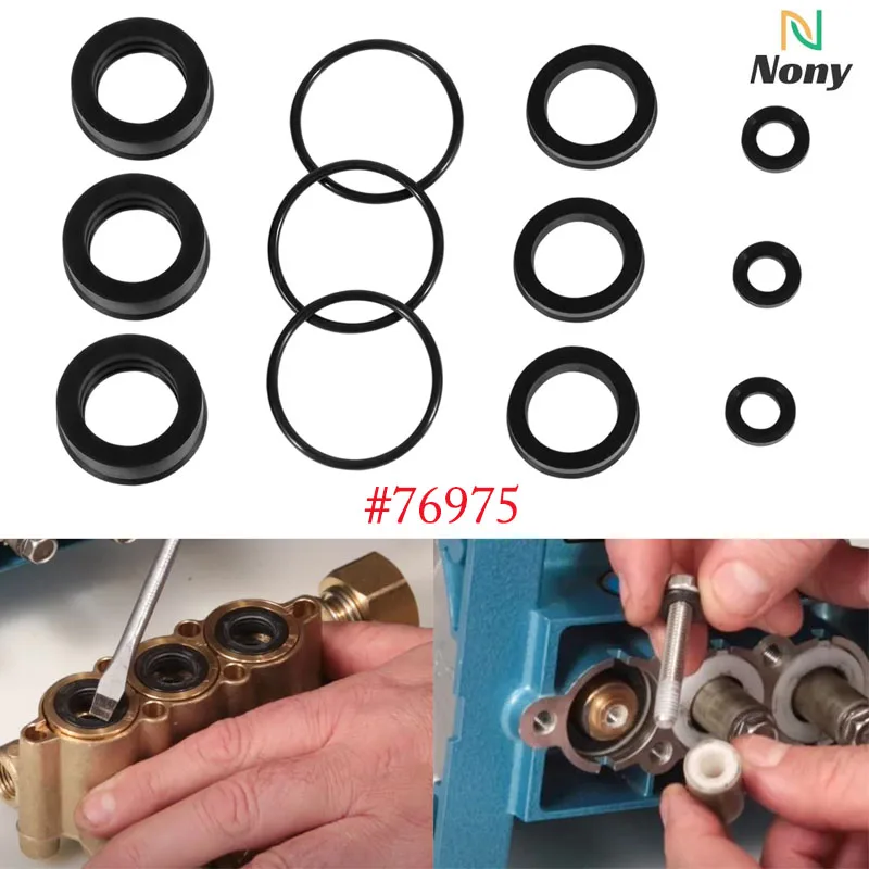 Kit Guarnizioni Nony 76975 Per Pompe Cat Pump 4Dnx Muslimatex Cat Seal Kit Per Pompa 4Dnx (12 Pz/Set)