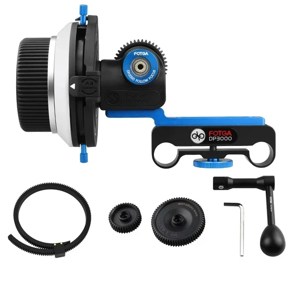 Fotga Dp3000 Dslr Segui Focus Per 15Mm Rod Rig 5D Mark Ii Iii + Speed Crank + Gear