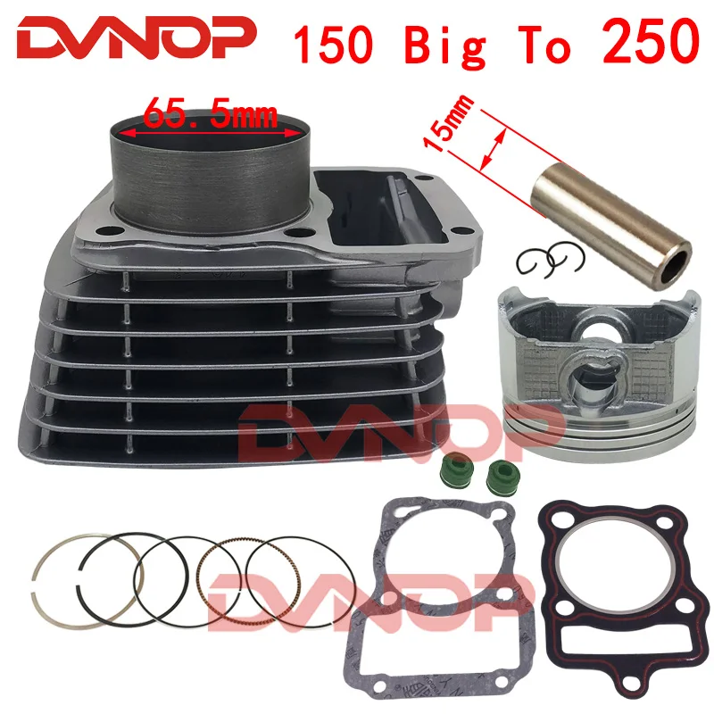 Kit Cilindro Moto Grande Foro 65.5Mm Per Cg150 Zj150 Cg Zj 150 150 Grande A 250