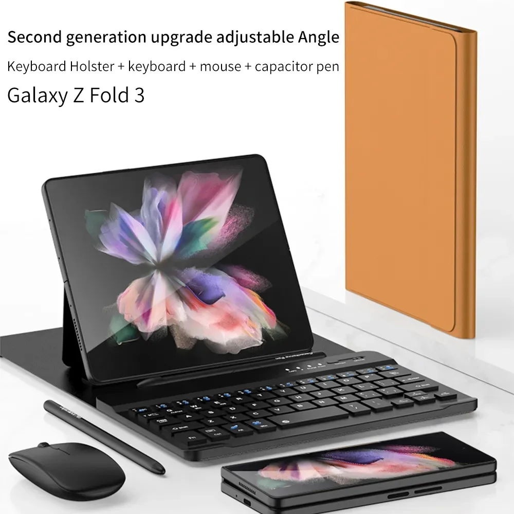 Custodia Per Tastiera Per Samsung Galaxy Z Fold 5 Z Fold 4 Z Fold 3 Z Fold 2 1 Tastiera Z Fold 5 4 3 Fold 2 1 Supporto Pieghevole