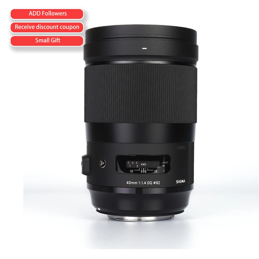Sigma 40Mm F/1.4-1.4 Obiettivo Fisso Prime 40Mm F1.4 Dg Hsm, Nero (Attacco Canon)