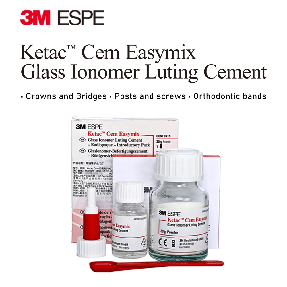 Materiale Dentale Cemento Gic 3M Espe Ketac Cem Easymix Capocorda In Vetro Permanente Ionomero Colla Per Cemento Adesivo Dentista Clinica Prodotto