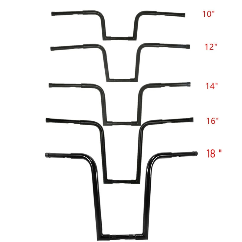 Moto 1-1/4 "Ape Hangers Bar Manubrio Grasso Per Harley Softail Sportster Xl 1200 833 Custom Flst