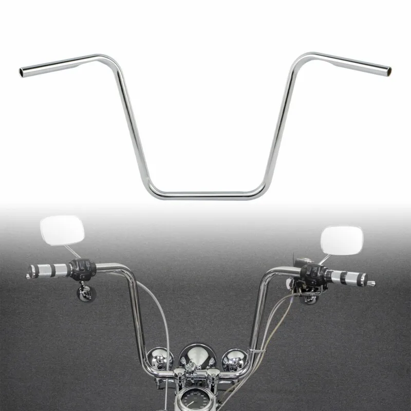 Moto Chrome 16 "Ape Hanger 1" Manubrio Per Harley Sportster Xl1200 883 Touring