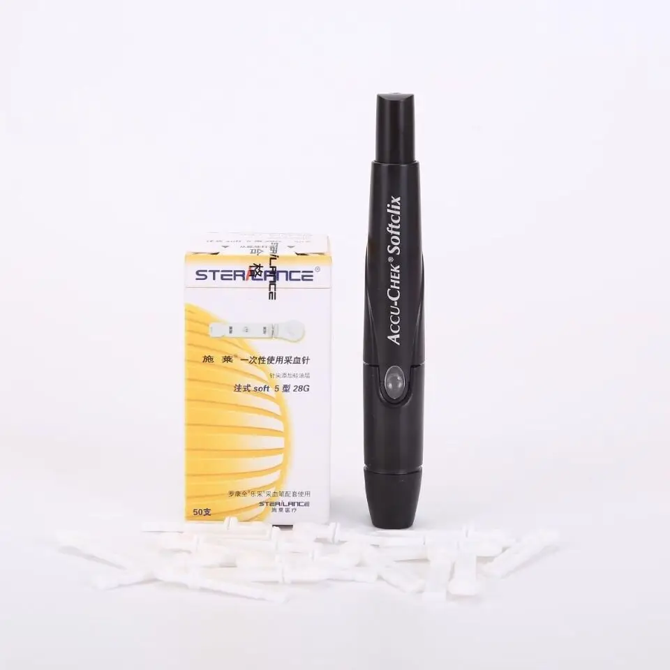 Collezioni Di Sangue Lancets Accu-Chek Softclix Lancing Device Roche Original Blood Collection Pen