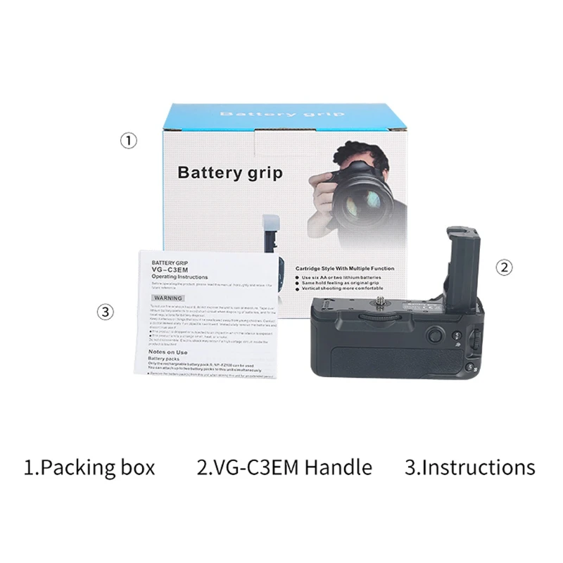 A73 Vg-C3Em Verticale Battery Grip Per Sony A9 A7Riii A7Iii A7Iii A7Riii A7M3 A7Rm3 Battery Grip