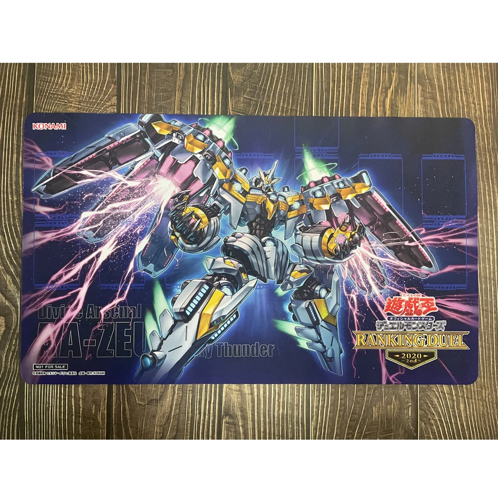 Yu-Gi-Oh Divine Armal Aa-Zeus - Sky Thunder Playmat Card Pad Ygo Mat Mtg Kmc Tcg Yugioh Mat-304