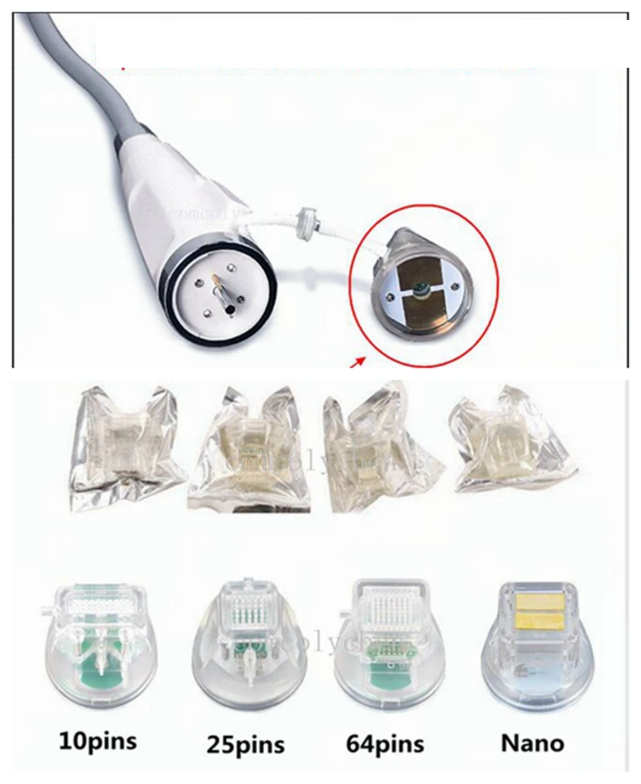 10Pcs 10 Aghi/25 Pin/64 Pin/Nano Fractional Micro Needle Rf Skin Beauty Machine Microneedle Rf Machine Needles
