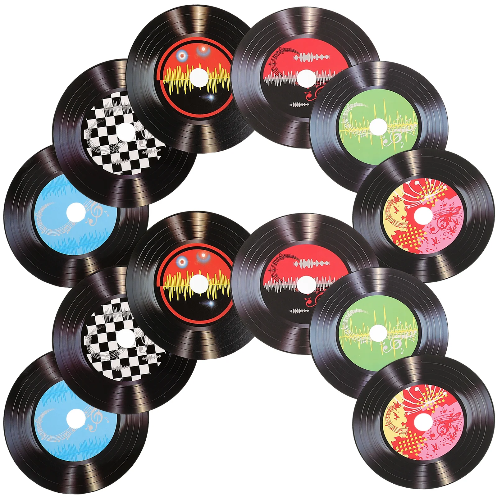 Carta Retro Wall Signs Record Wall Decor Per Bar Stile Casuale Bar Caffetteria Parete Interna Cd Old Record Decor Wall