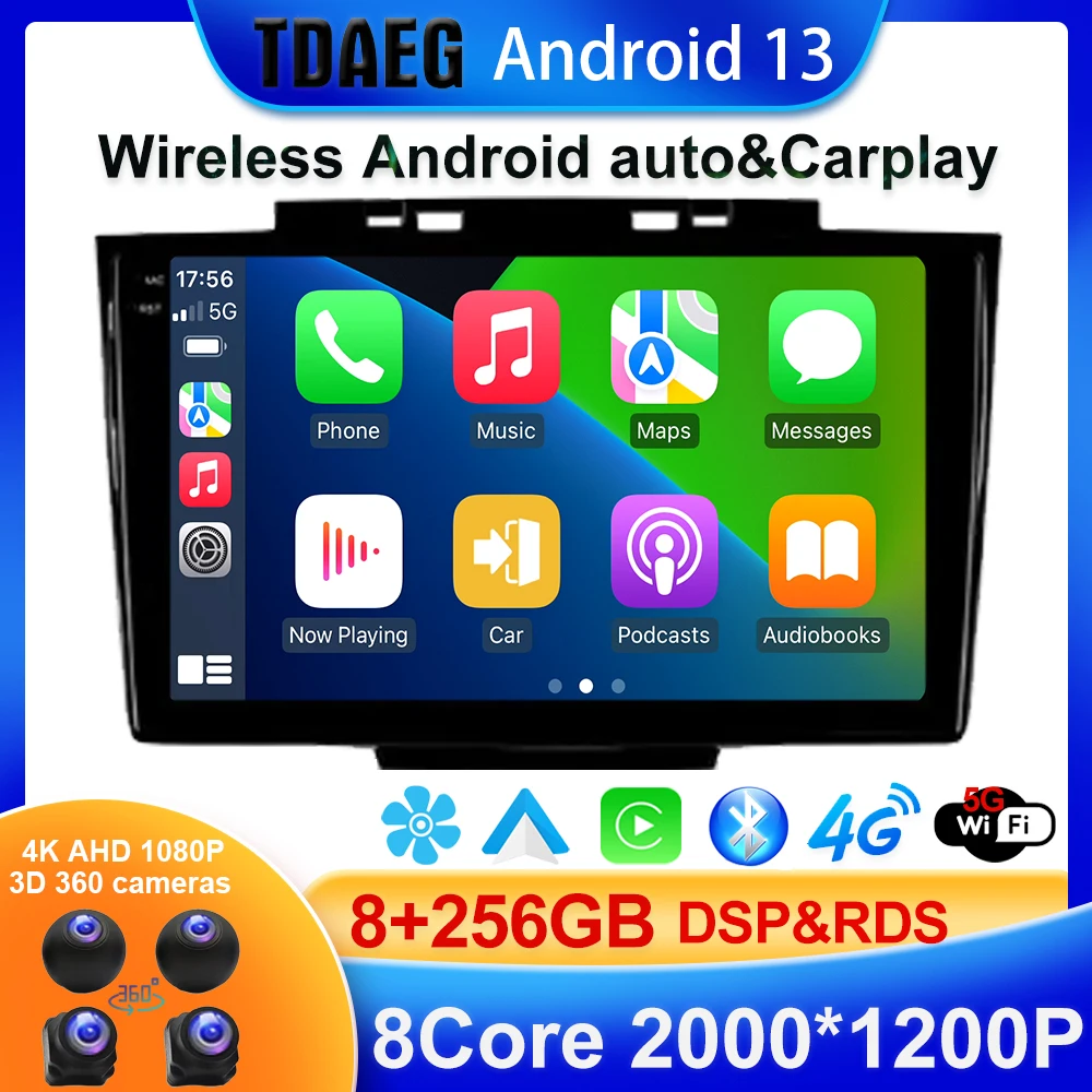Per Great Wall Hover Haval H5 1 2010 - 2017 Autoradio Lettore Video Multimediale Navigazione Gps Android 13 Wireless Carplay Auto
