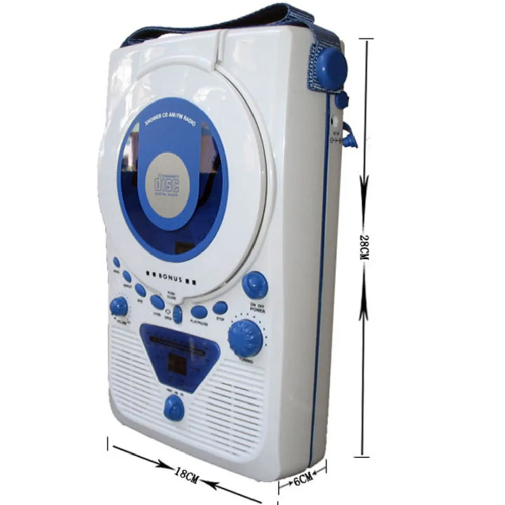 Audio Portatile Spedizione Gratuita 2015 Nuovo Hot European Bonus Wall Cd Player Cd Machine Cucina Doccia Radio Macchina Prenatale