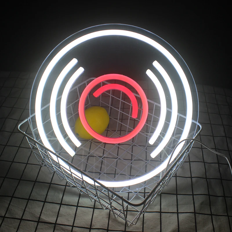 Ineonlife Led Insegne Al Neon Illuminazione Cd Record Wall Hanging Art Lampade Notturne Alimentate Tramite Usb Insegne Al Neon Personalizzate Negozio 