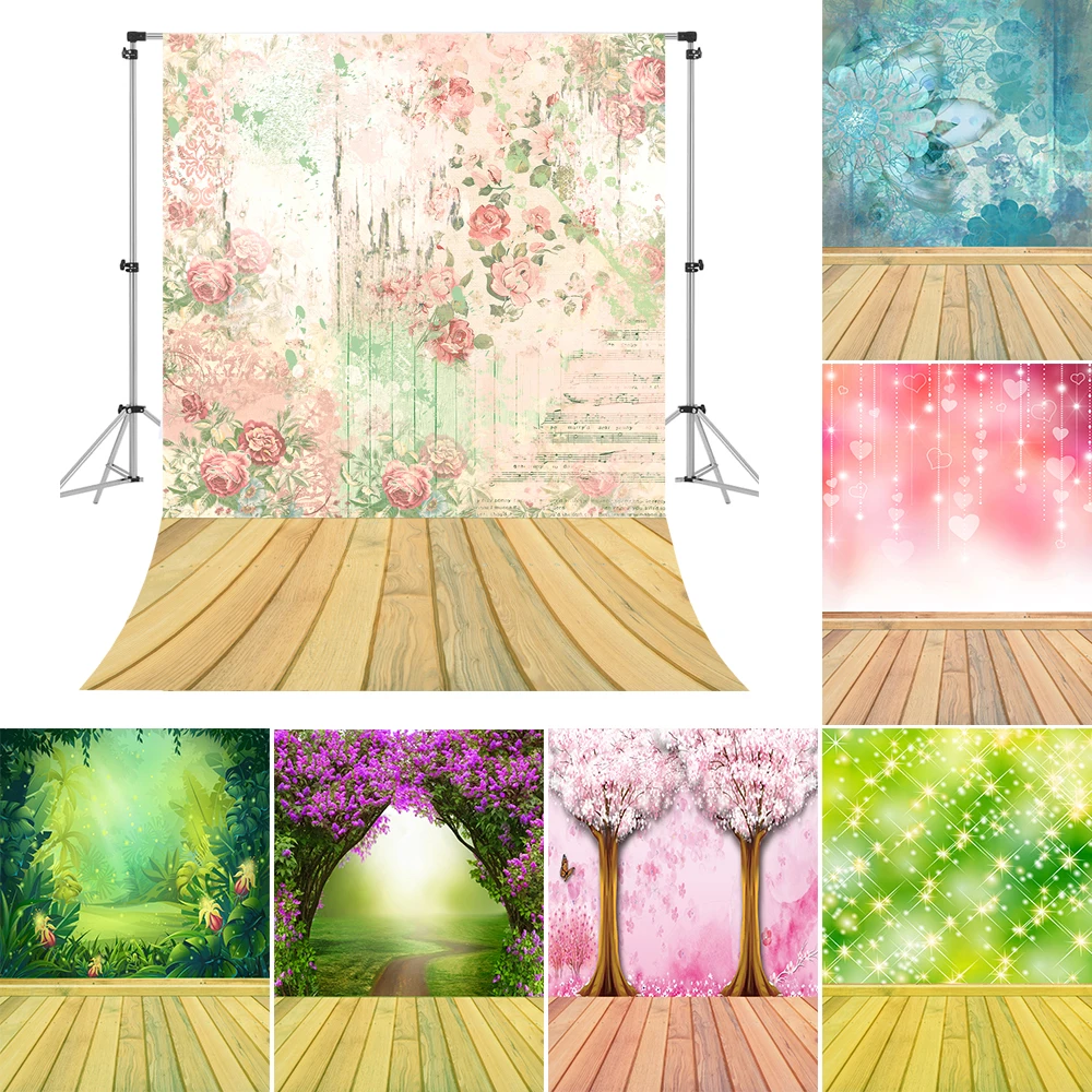 Gradiente Astratto Fiori Parete Glitter Dot Fondali Fotografia Neonato Bambini Studio Fotografico Puntelli Sfondi Photocall