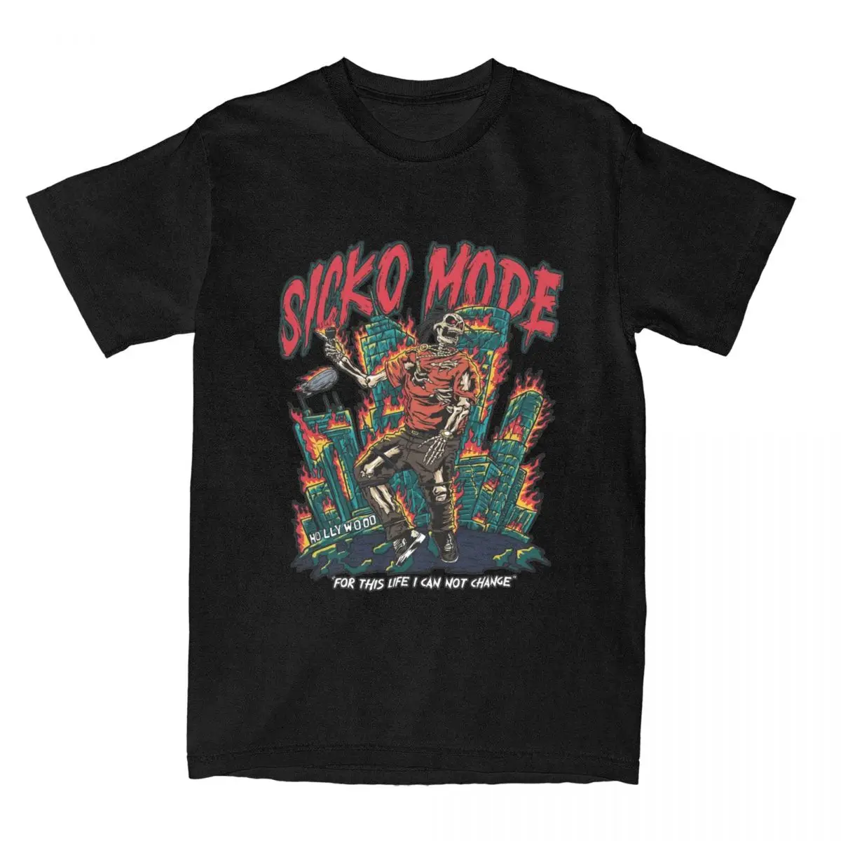 Travis Rap Scotts Merch Shirt Uomo Donna Moda Cotone Magliette Classiche