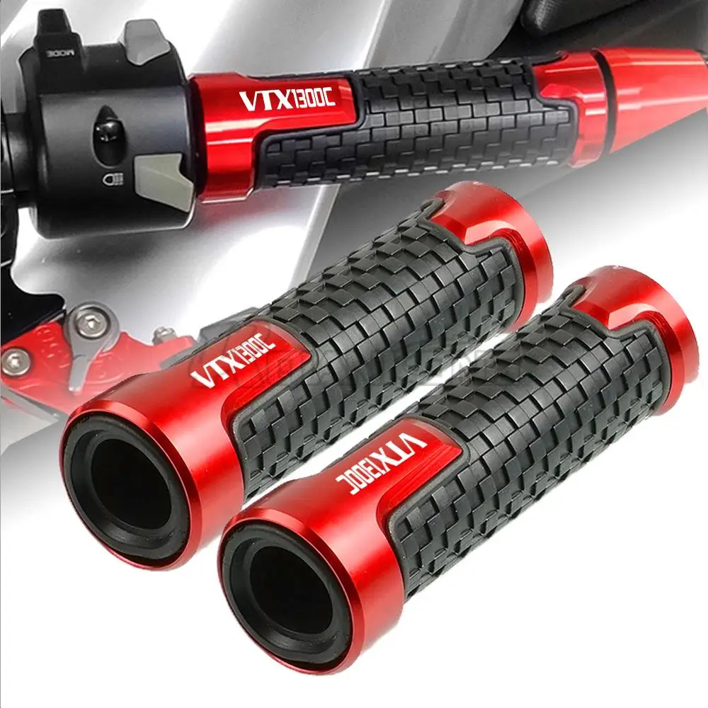 22Mm 7/8 ''Vtx 1300 C Logo Moto Antiscivolo Maniglie Manopole Manopole Manubrio Per Honda Vtx1300C 2004-2005 Vtx 1300C Vtx 1300 C
