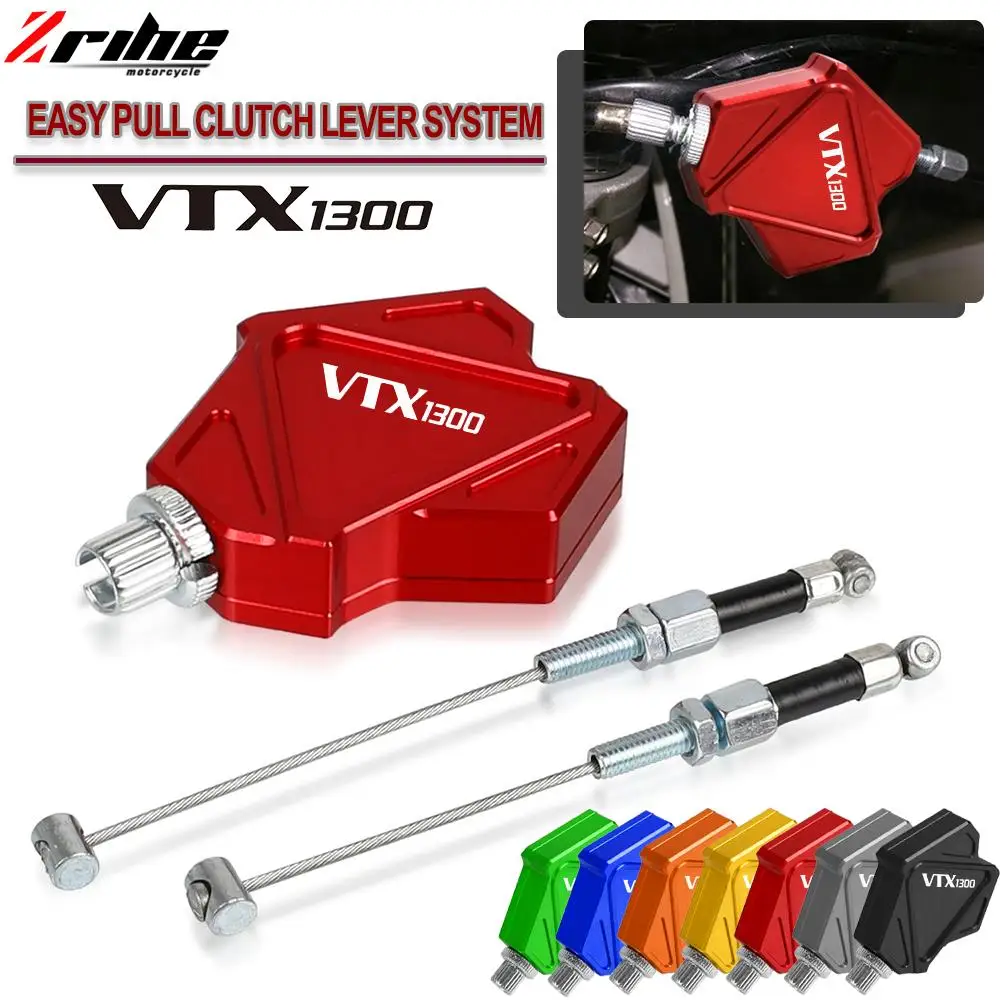 Accessori Moto Per Honda Vtx1300 Vtx 1300 2003-2010 Motocross Dirt Pit Bike Stunt Clutch Lever Easy Pull Cable System