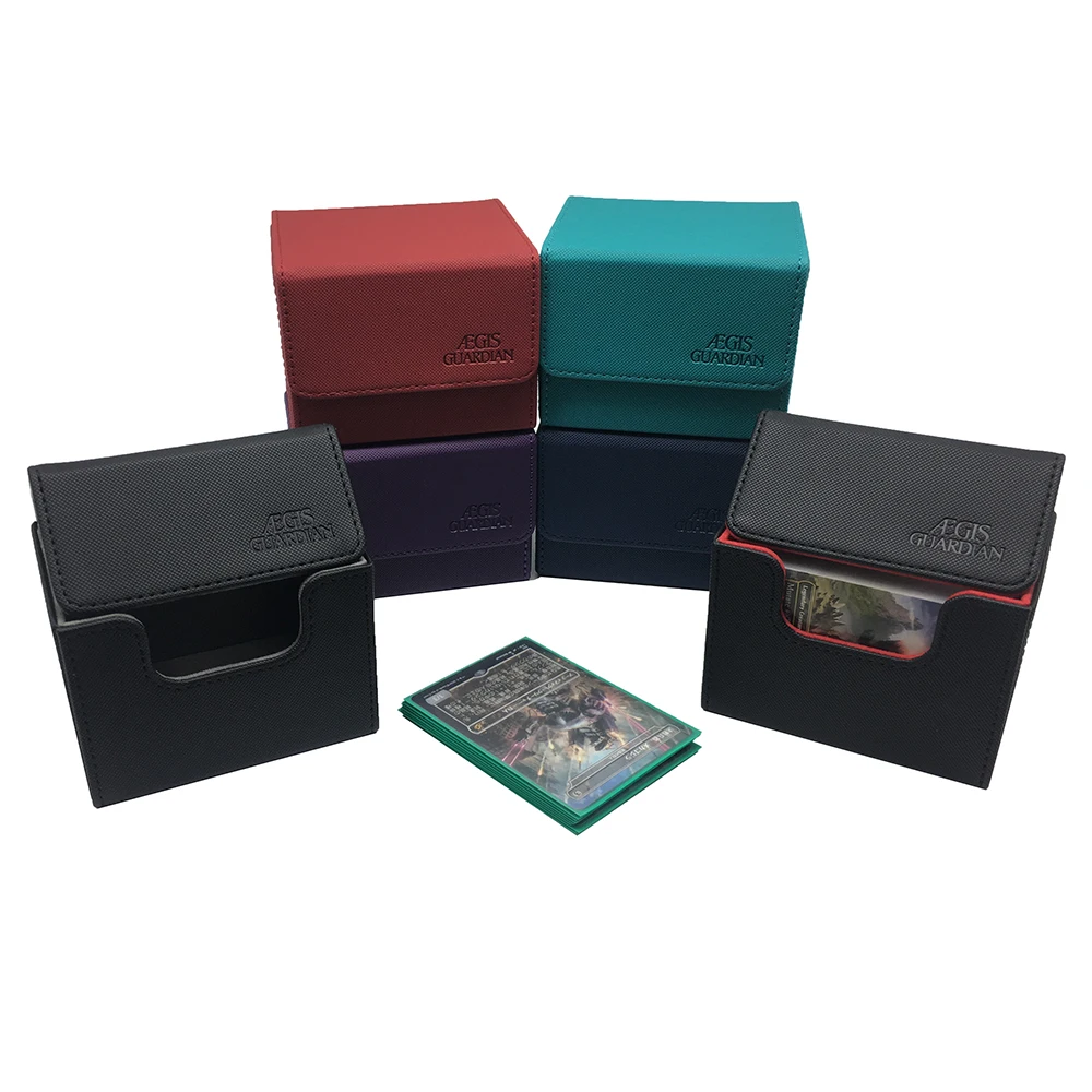 100 + Side Open Magic/Yugioh Deck Case Tcg Card Box