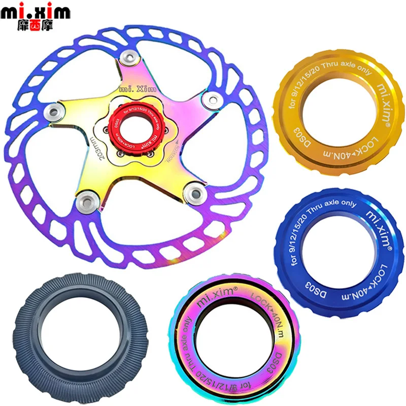 Mi. Xim Mtb Road Bike Center Lock Cover Ring Ultralight Alluminio Bicicletta Freno A Disco Rotore Center Lock Cap Ciclismo Pezzi Di Ricambio