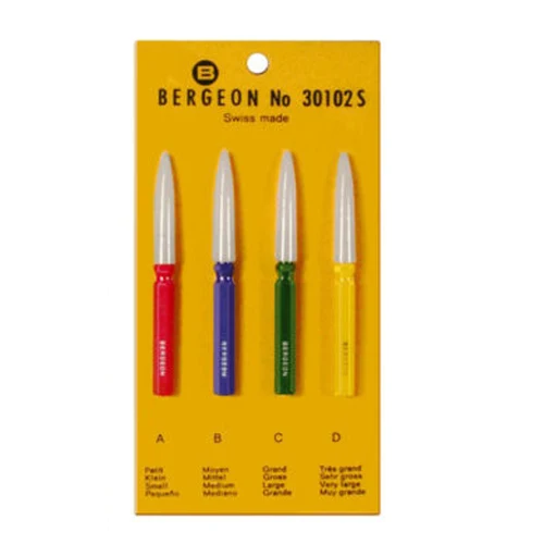 Spedizione Gratuita Bergeon 30102-S Set Di 4 Oliatori Per Orologi Per Orologiai
