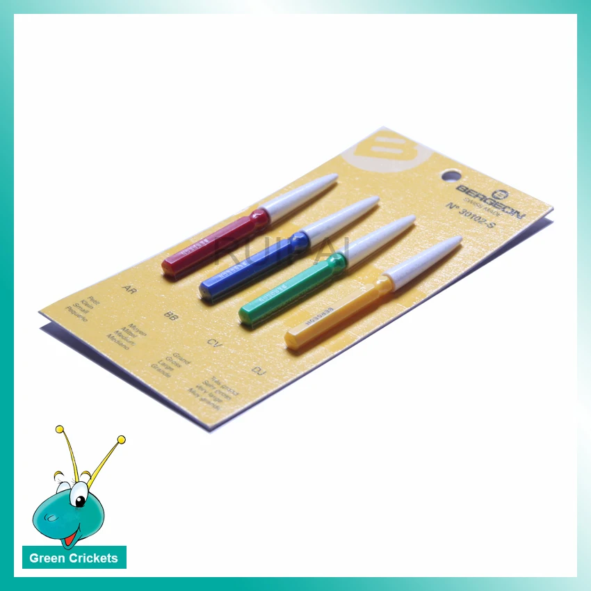 Assort Orologio Olio Dip Spilli Bergeon 30102-S 4 Pz Orologio Dip Set Oliatore