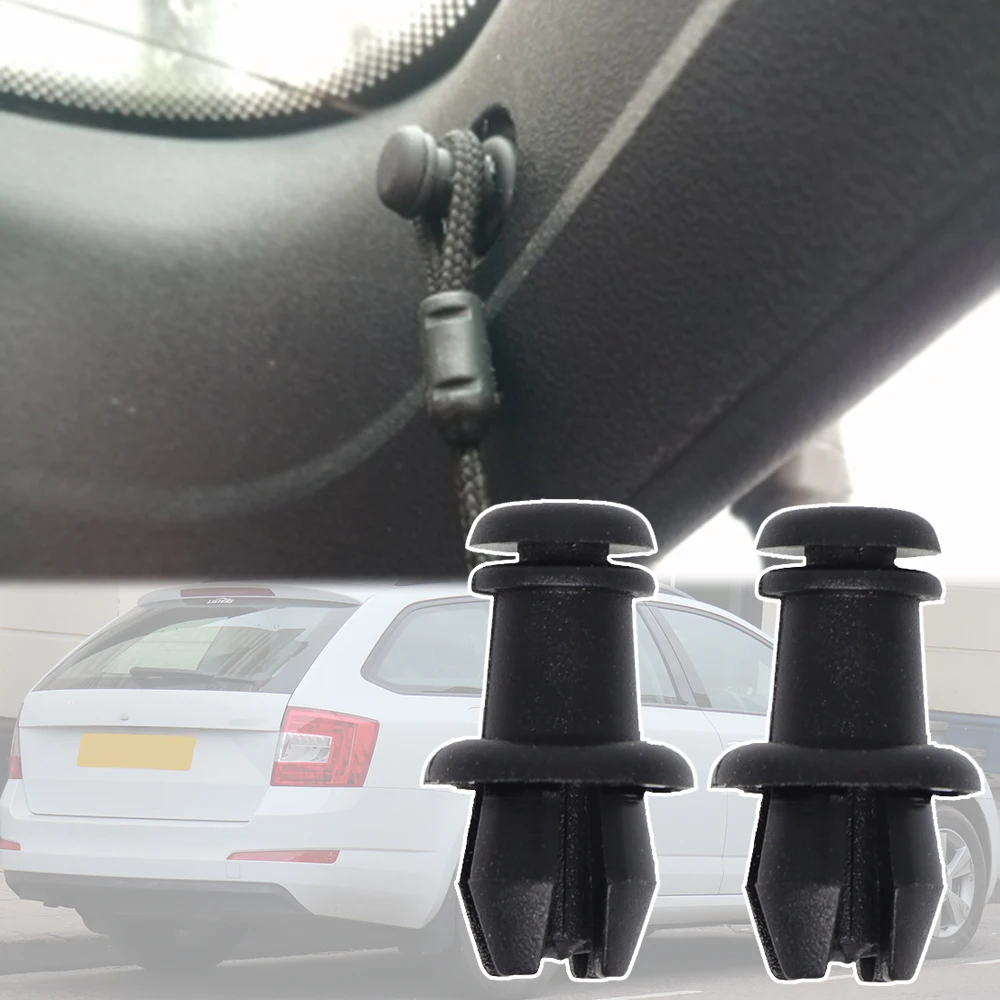 Per Skoda Octavia Mk3 5E 2018 2017 2016 2015 2014 2013 Car Rear Trunk Parcel Shelf String Clips Holder Pivot Hanger Accessori
