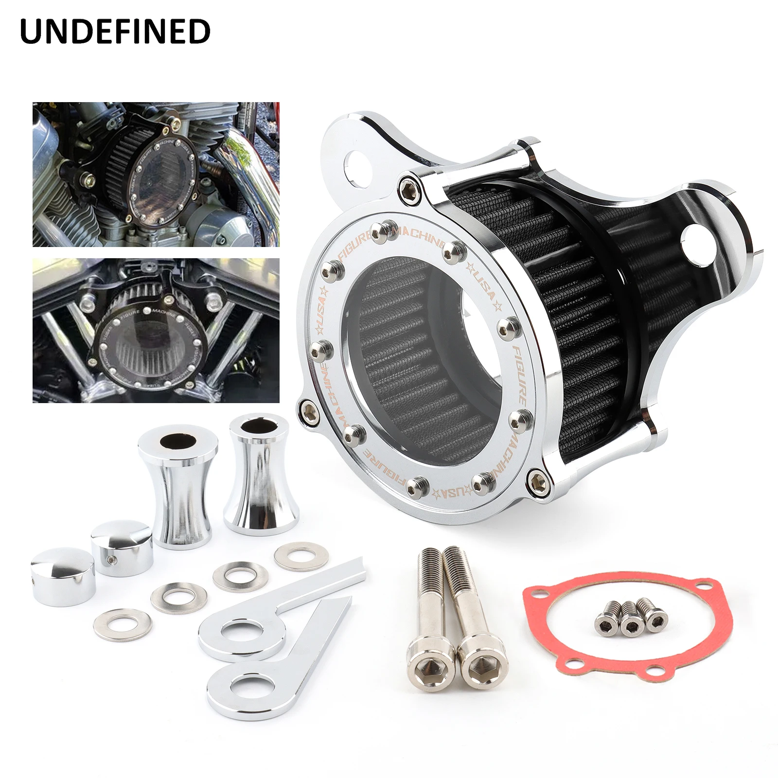 Filtro Aria Moto Kit Sistema Di Aspirazione Filtro Aria Cnc Per Harley Sportster Xl883 Xl1200 Ferro 883 48 72 72 72 72 72 1991-2023