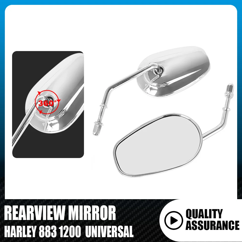 Per Specchietti Moto Harley-Davidson, Accessori Moto, Adatto Per Harley 883 1200 Universale