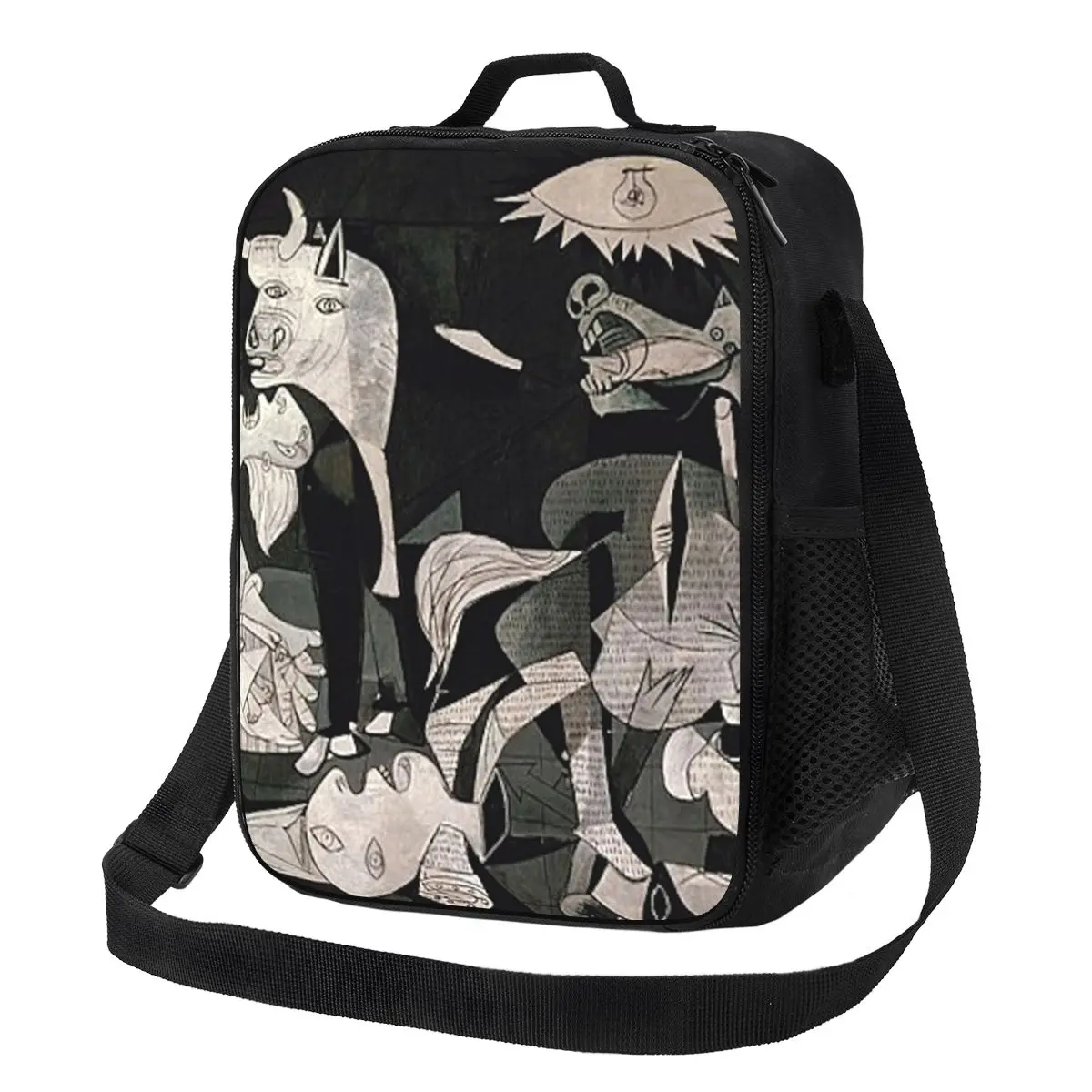 Spagna Pablo Picasso Guernica Insulated Lunch Bags For Women Resuable Thermal Cooler Food Bento Box Outdoor Camping Travel