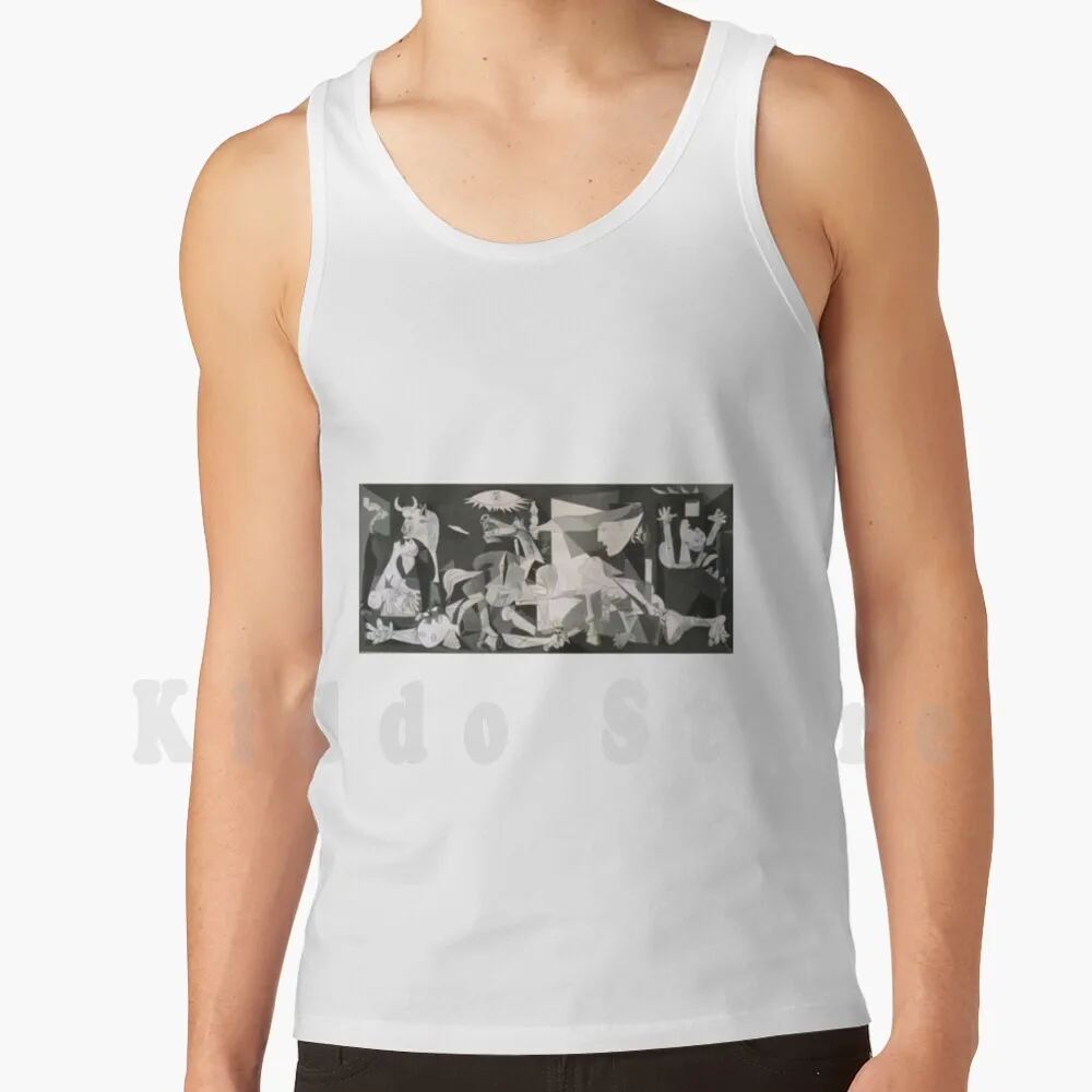 Guernica , Pablo Picasso Canotte Gilet 100% Cotone Picasso Pablo Picasso Guernica Famoso