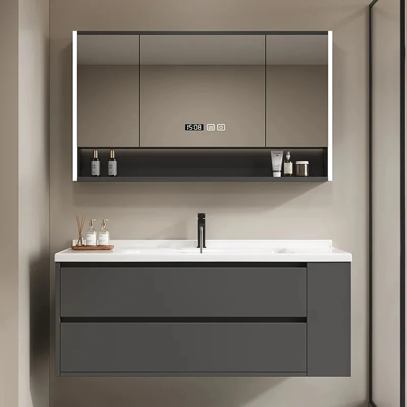 Semplice Mobiletto Del Bagno In Legno Piccolo Espositore Vanity Unit Carta Mobiletto Del Bagno Mensola A Muro Buffet Bagno Mobili Per La Casa
