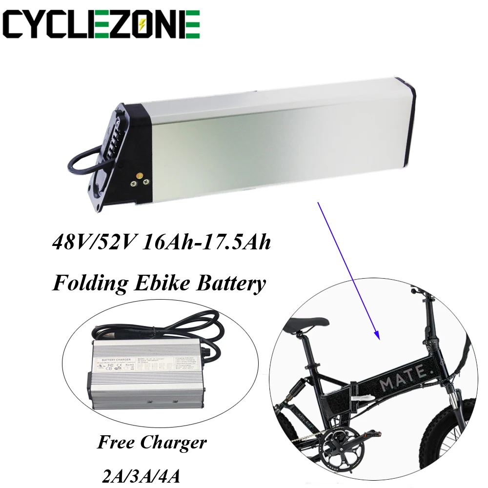 Sostituzione 48V 750W Mate X Batteria Pieghevole Elettrica Per Bicicletta 48V 14.5Ah 16Ah 17Ah 17.5Ah 1000W Yamee Fat Tire Batteria Ebike