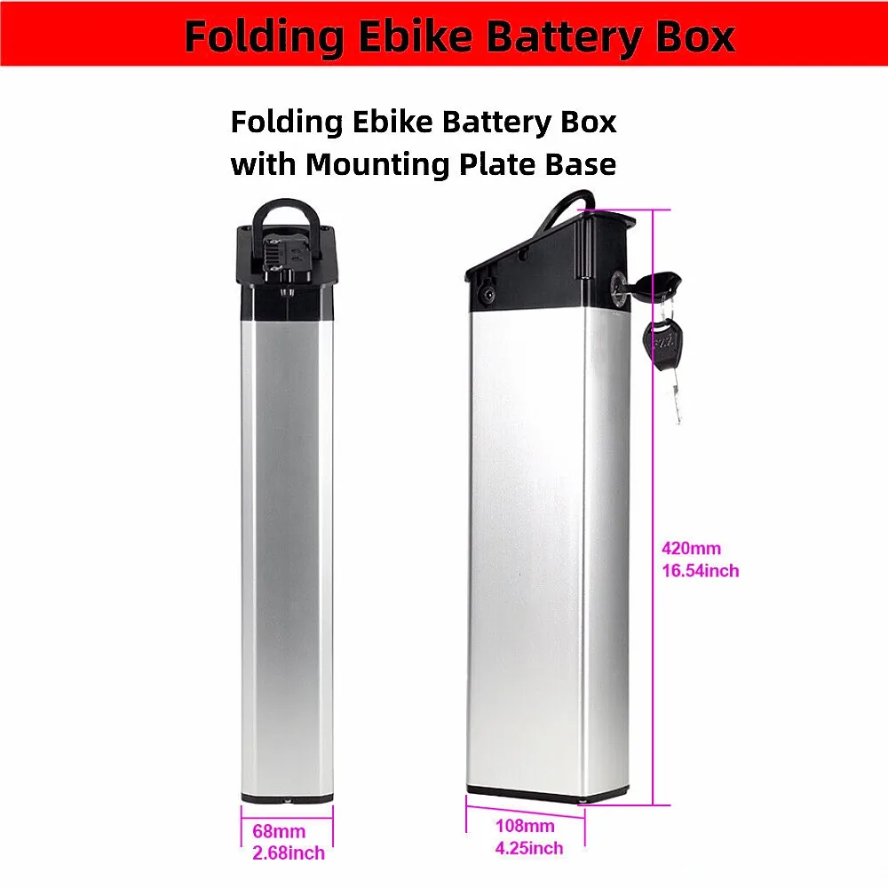 Custodia Per Batteria Mate X Mate City Scatola Batteria Pieghevole Per Ebike 48V 52V Scatola Batteria Pieghevole Per E-Bike Fat Bike Custodia Per Batt