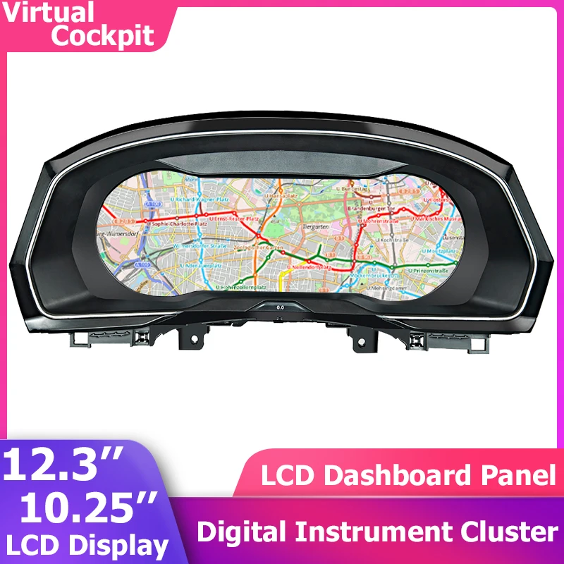 Digital Virtual Cockpit Instrument Cluster Per Vw Passat B7 B8 Golf 6 7 7.5 Mk7 Mk6 Tiguan Scirocco Jetta Lcd Gauge Tachimetro