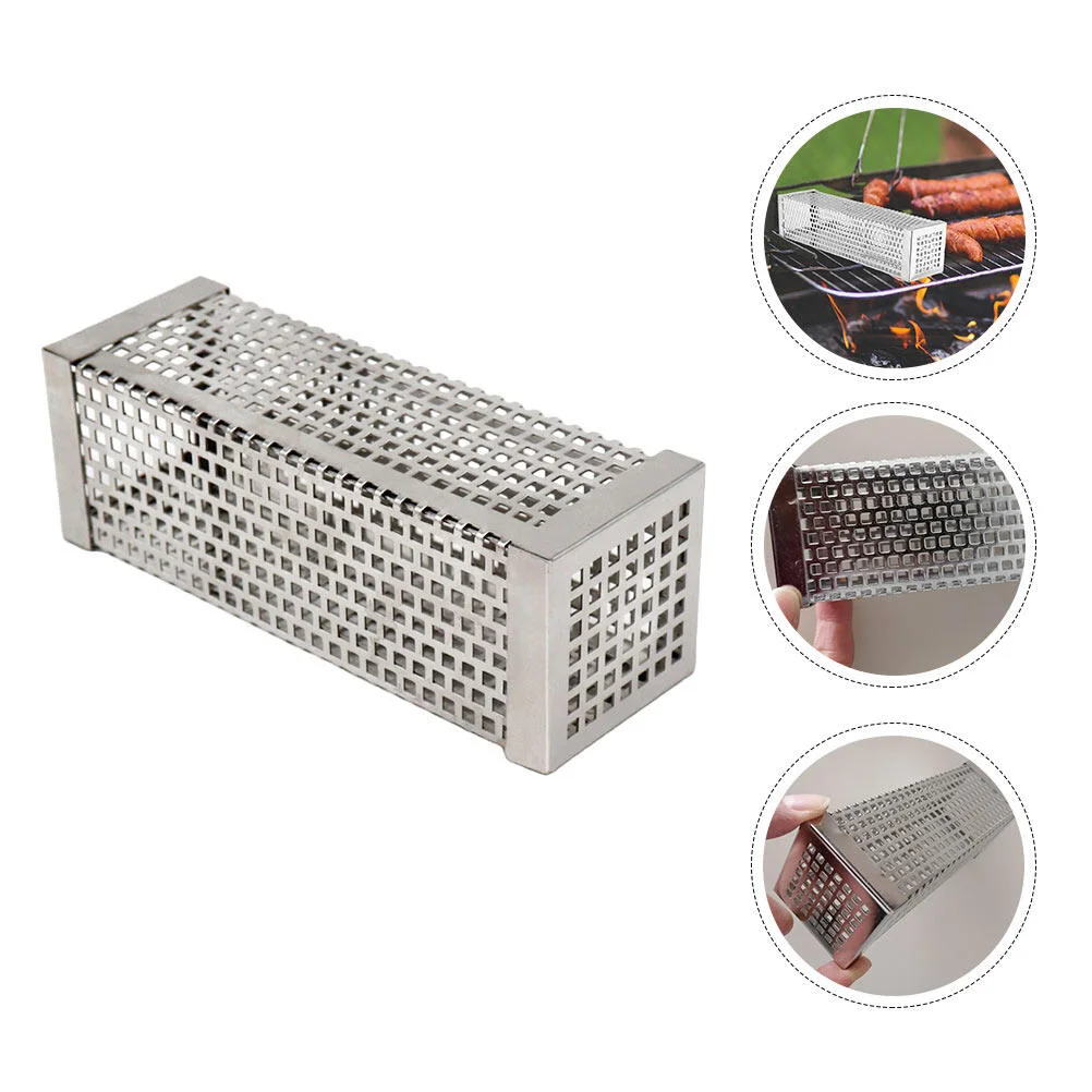 Bastone Per Barbecue Strumenti Per Tubi Per Fumatori In Acciaio Inossidabile Forniture Per Barbecue Griglie Quadrate A Pellet Pellet Di Legno
