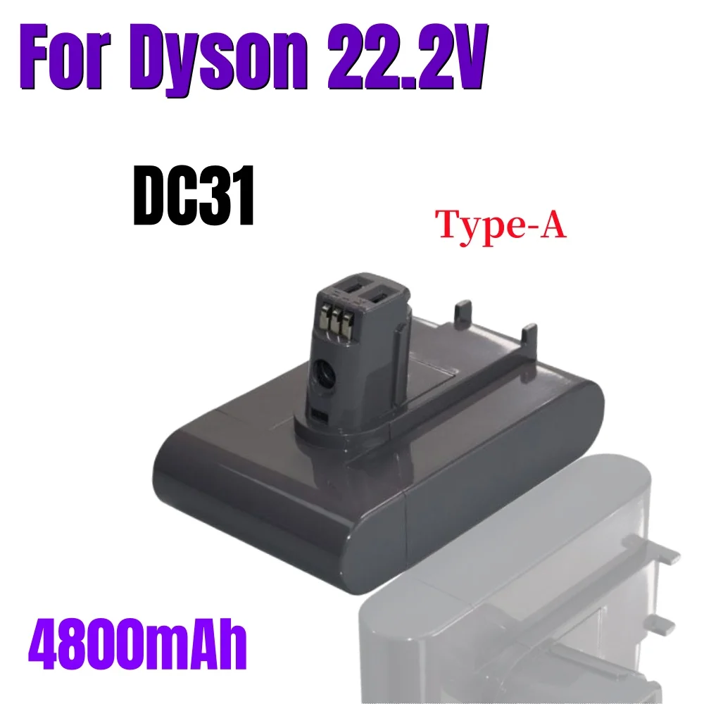 Nuovo Per Dyson 22.2V 4800Mah Tipo A Batteria Sottovuoto Agli Ioni Di Litio Per Dyson Dc35, Dc45 Dc31 Dc34 Dc44 Dc31 Animal Dc35 Animal