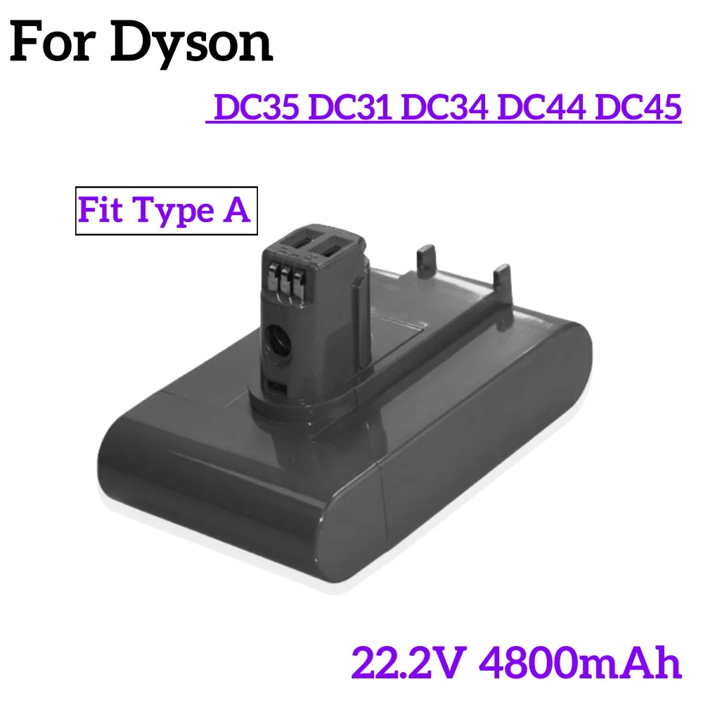 Batteria Sottovuoto Agli Ioni Di Litio Per Dyson, 22.2V, 4800Mah, Tipo A, Dc35, Dc45, Dc31, Dc34, Dc44, Dc31, Animale, Nuovo