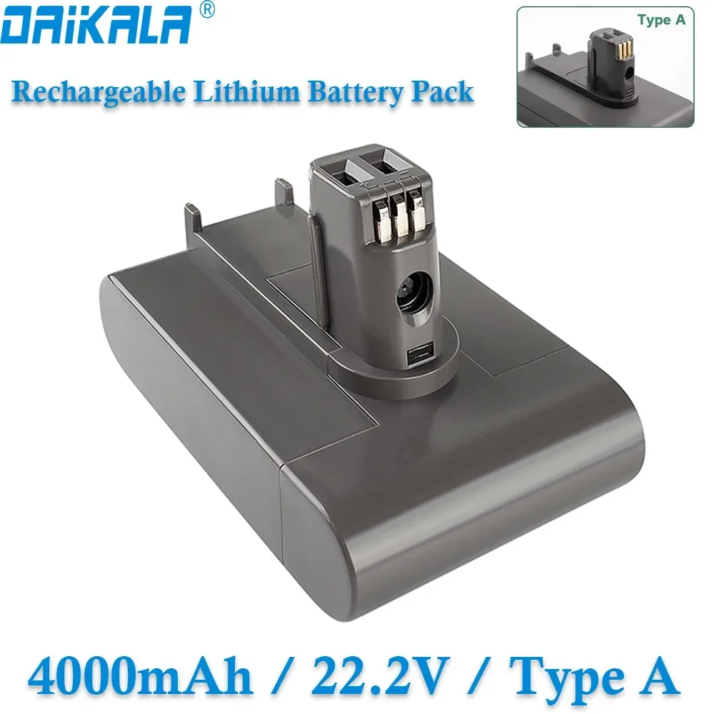 Batteria Sottovuoto Agli Ioni Di Litio 22.2V 4000Mah Per Dyson Dc35 Dc45 Dc31 Dc34 Dc44 Dc31 Animal Dc35 Animal 917083-01 L50