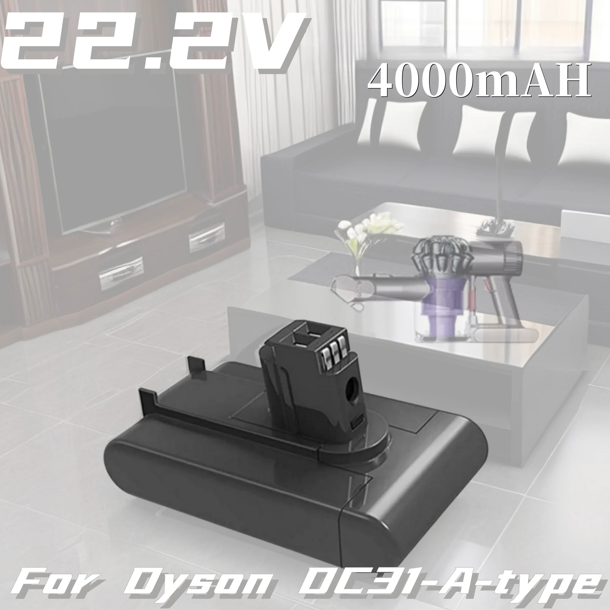 (Tipo A) Adatto Per Batterie Al Litio Dyson Dc31 A-Type 4000Mah Adatto Per Aspirapolvere Dc31 Dc34 Dc44 Dc45