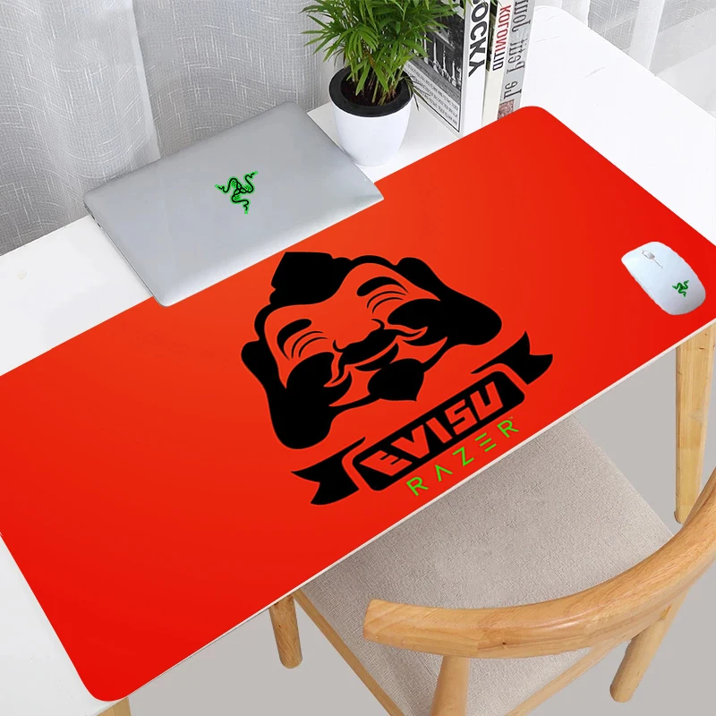 Razer X Evisu Brand Large Mouse Pad Accessori Da Gioco Hd Print Computer Keyboard Mousepad Xxl Pc Gamer Laptop Desk Mat 100X50