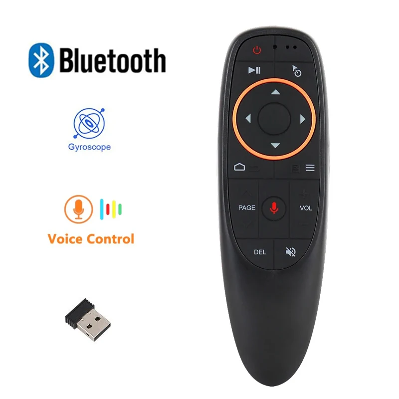 G10S Smart Voice Remote Control 2.4G Wireless Gyro Bt Per L'Apprendimento Ir Android Tv Box Q96 Max T95 Tx3 Mini X96 Mini Tv Box Iptv