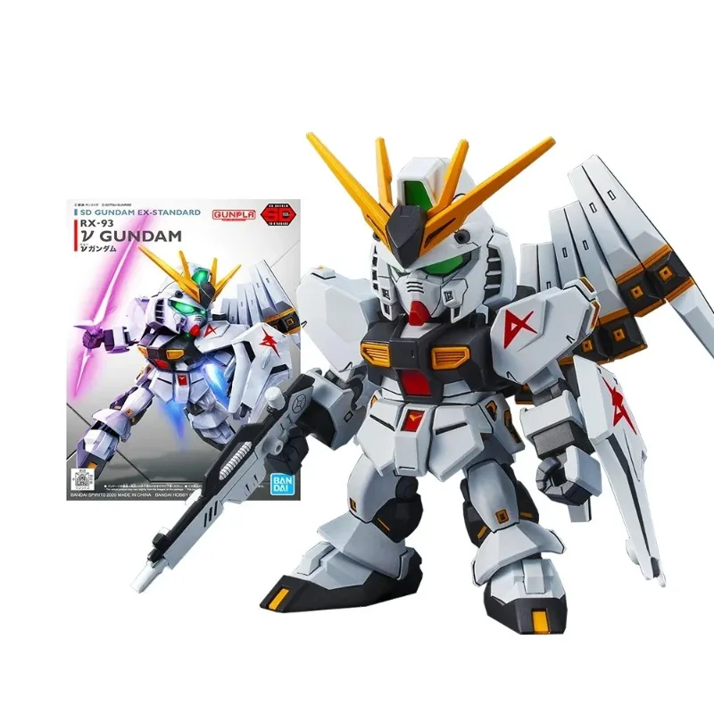 Bandai Original Sd Gundam Ex Standard Nu Gundam Gundam Model Kit Assembly/Assembly Premium Collection