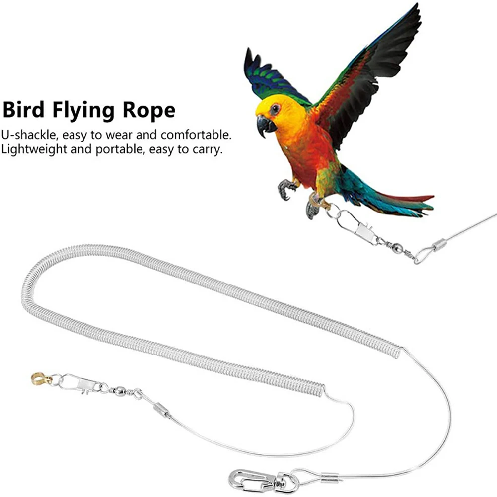 4-10M Pet Bird Parrot Flying Rope Cockatiels Starling Bird Pet Guinzaglio Kit Anti-Morso Outdoor Flying Traction Straps Corda Da Allenamento