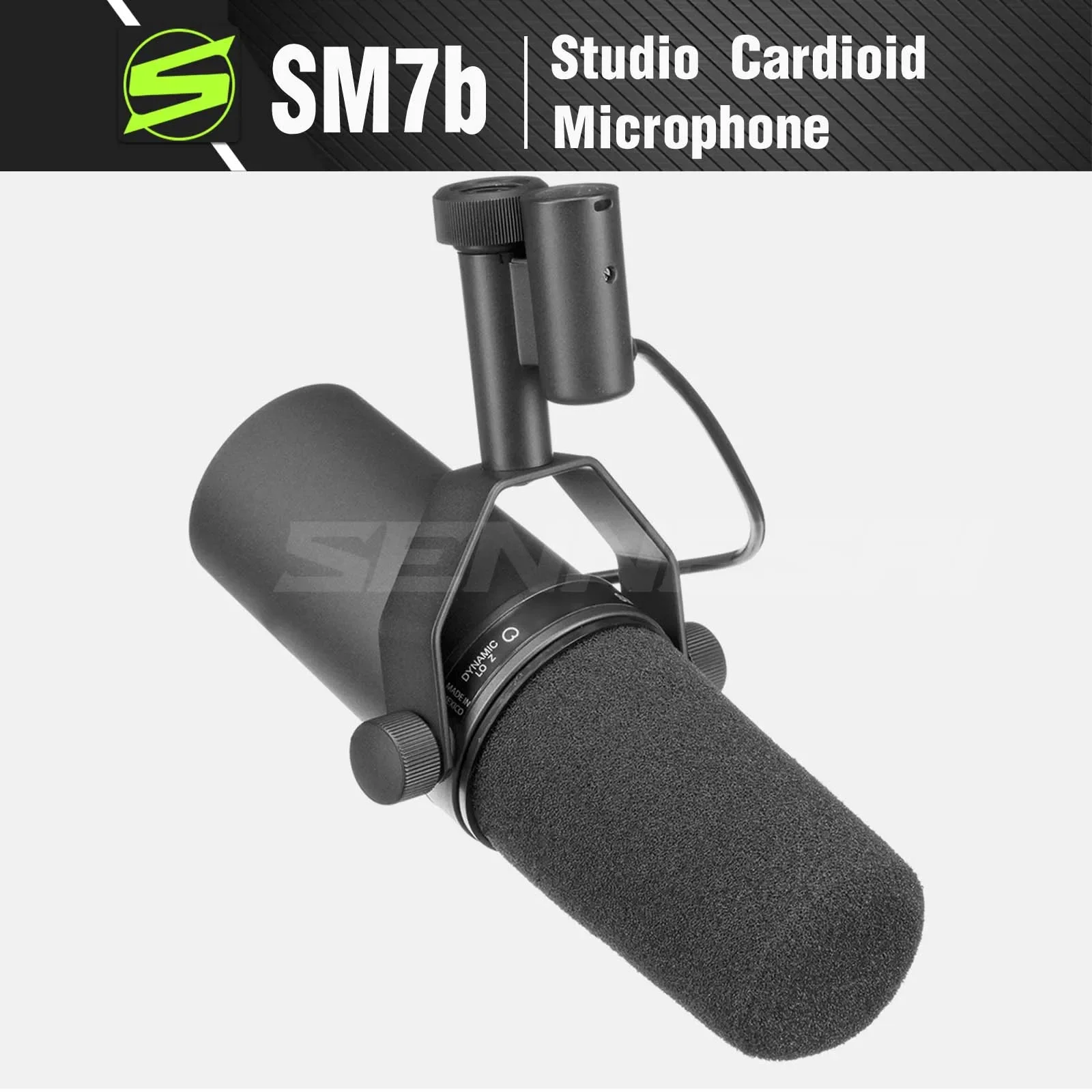Sennesai Sm7B/Sm7B Microfono Dinamico Cardioide Professionale Microfono A Risposta In Frequenza Da Studio Per Live Vocals Performance Di Registrazione