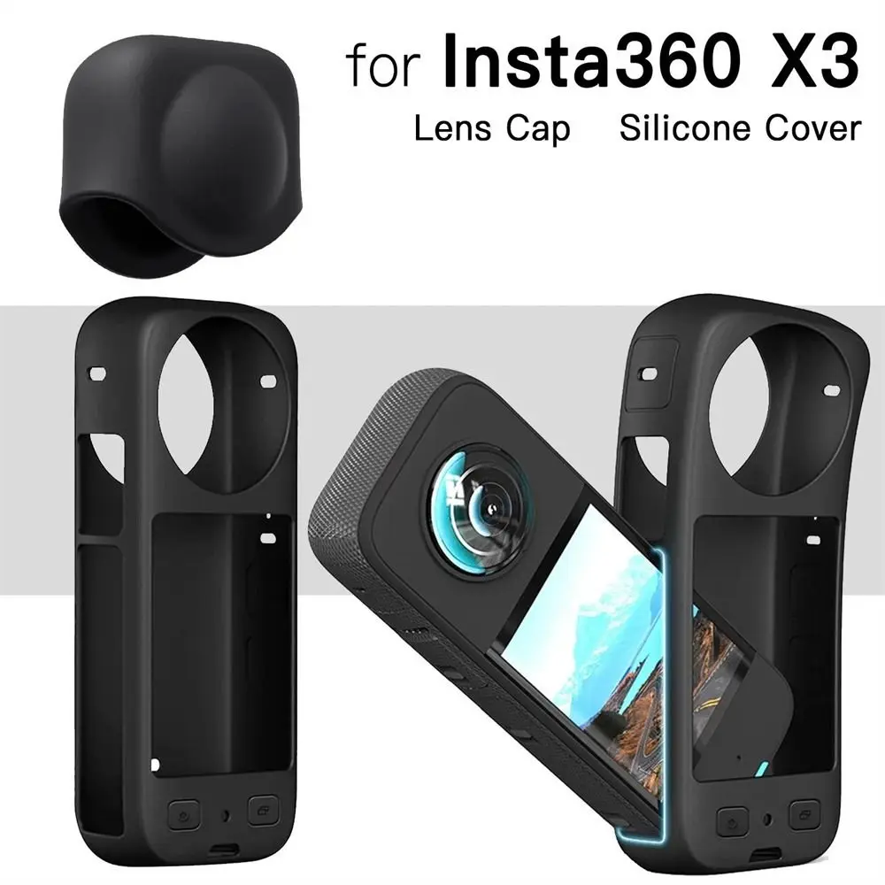 Per Insta 360 X3 Panoramic Per Insta360 Body Cover Per Insta360 Lens Protector Per Insta360 Lens Cap Per Insta360 Custodia In Silicone