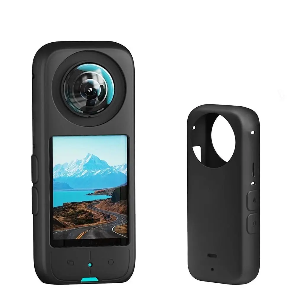 Copertura Del Cappuccio Della Fotocamera Per Insta360 Custodia In Silicone Per Insta360 Copertura Del Corpo Per Insta360 Copriobiettivo Per Protezione