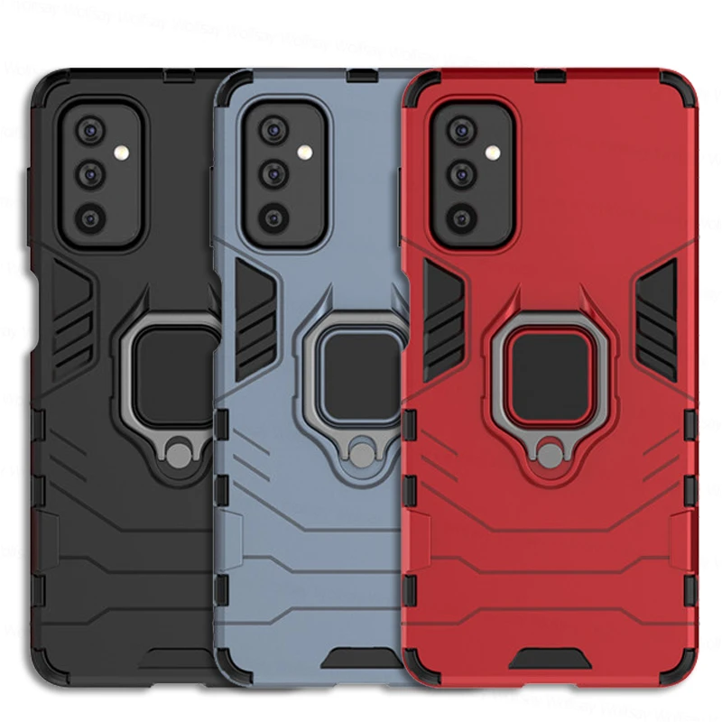 Cover Antiurto Per Samsung Galaxy M52 5G Custodia Samsung Galaxy M52 M32 M12 M02 Custodie Armor Pc Tpu Cover Per Samsung M52 5G